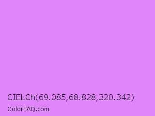 CIELCh 69.085,68.828,320.342 Color Image