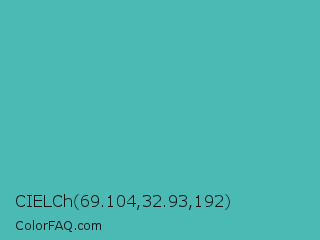 CIELCh 69.104,32.93,192 Color Image