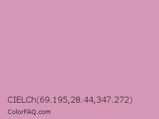 CIELCh 69.195,28.44,347.272 Color Image