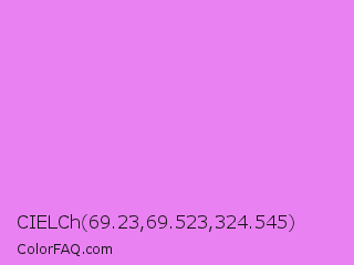 CIELCh 69.23,69.523,324.545 Color Image