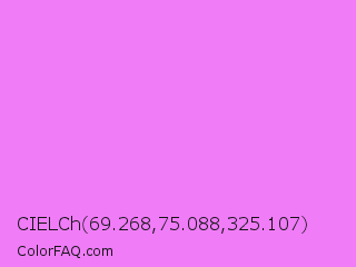CIELCh 69.268,75.088,325.107 Color Image