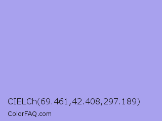 CIELCh 69.461,42.408,297.189 Color Image