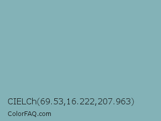 CIELCh 69.53,16.222,207.963 Color Image