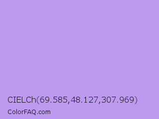 CIELCh 69.585,48.127,307.969 Color Image