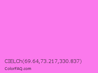 CIELCh 69.64,73.217,330.837 Color Image