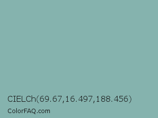 CIELCh 69.67,16.497,188.456 Color Image