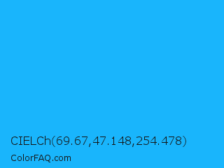 CIELCh 69.67,47.148,254.478 Color Image