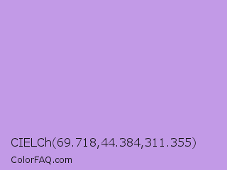 CIELCh 69.718,44.384,311.355 Color Image
