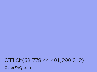 CIELCh 69.778,44.401,290.212 Color Image