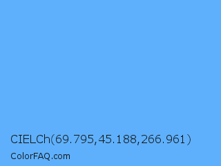 CIELCh 69.795,45.188,266.961 Color Image
