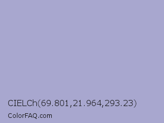 CIELCh 69.801,21.964,293.23 Color Image