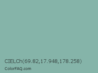 CIELCh 69.82,17.948,178.258 Color Image