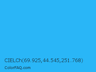 CIELCh 69.925,44.545,251.768 Color Image