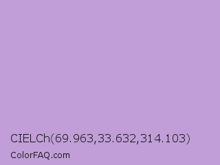 CIELCh 69.963,33.632,314.103 Color Image