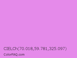 CIELCh 70.018,59.781,325.097 Color Image