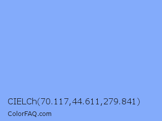 CIELCh 70.117,44.611,279.841 Color Image