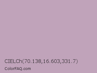 CIELCh 70.138,16.603,331.7 Color Image