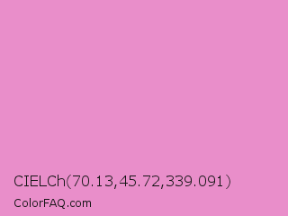 CIELCh 70.13,45.72,339.091 Color Image