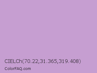 CIELCh 70.22,31.365,319.408 Color Image