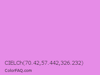 CIELCh 70.42,57.442,326.232 Color Image