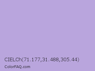 CIELCh 71.177,31.488,305.44 Color Image