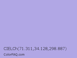 CIELCh 71.311,34.128,298.887 Color Image