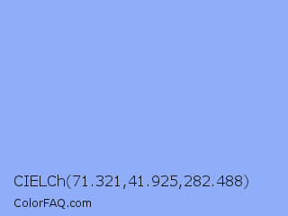 CIELCh 71.321,41.925,282.488 Color Image