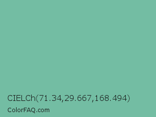 CIELCh 71.34,29.667,168.494 Color Image
