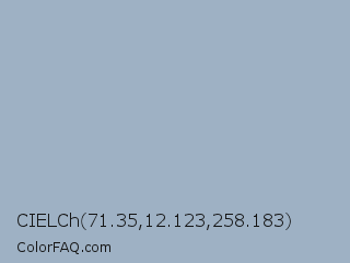 CIELCh 71.35,12.123,258.183 Color Image
