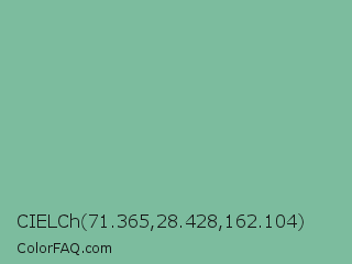 CIELCh 71.365,28.428,162.104 Color Image