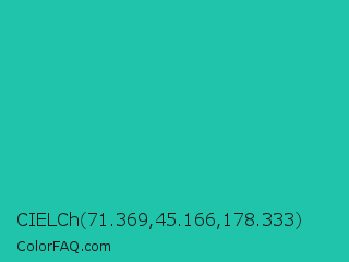 CIELCh 71.369,45.166,178.333 Color Image