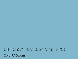 CIELCh 71.43,20.642,232.225 Color Image
