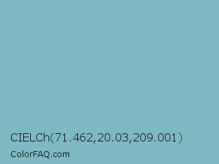 CIELCh 71.462,20.03,209.001 Color Image