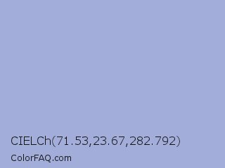 CIELCh 71.53,23.67,282.792 Color Image