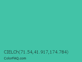 CIELCh 71.54,41.917,174.784 Color Image