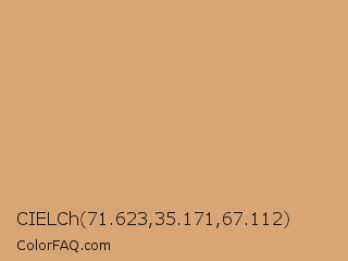 CIELCh 71.623,35.171,67.112 Color Image