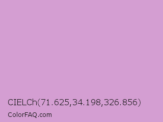 CIELCh 71.625,34.198,326.856 Color Image