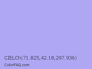CIELCh 71.825,42.18,297.936 Color Image