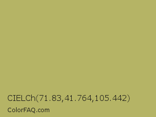 CIELCh 71.83,41.764,105.442 Color Image