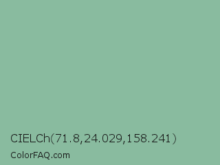 CIELCh 71.8,24.029,158.241 Color Image