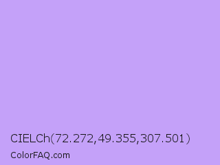 CIELCh 72.272,49.355,307.501 Color Image