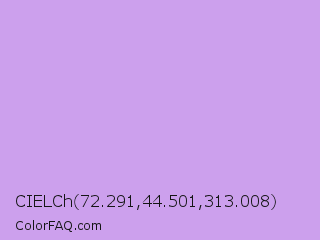 CIELCh 72.291,44.501,313.008 Color Image