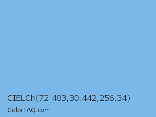 CIELCh 72.403,30.442,256.34 Color Image