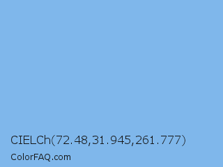 CIELCh 72.48,31.945,261.777 Color Image