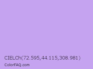 CIELCh 72.595,44.115,308.981 Color Image