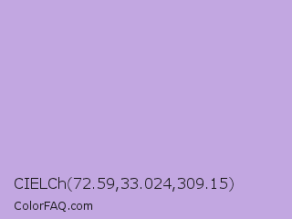 CIELCh 72.59,33.024,309.15 Color Image