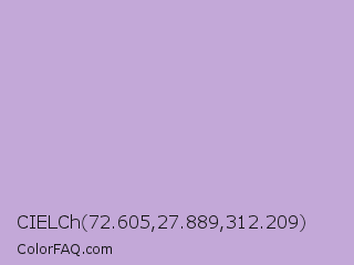 CIELCh 72.605,27.889,312.209 Color Image