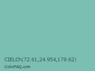 CIELCh 72.61,24.954,179.62 Color Image