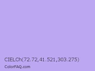 CIELCh 72.72,41.521,303.275 Color Image