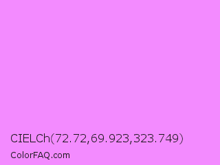 CIELCh 72.72,69.923,323.749 Color Image